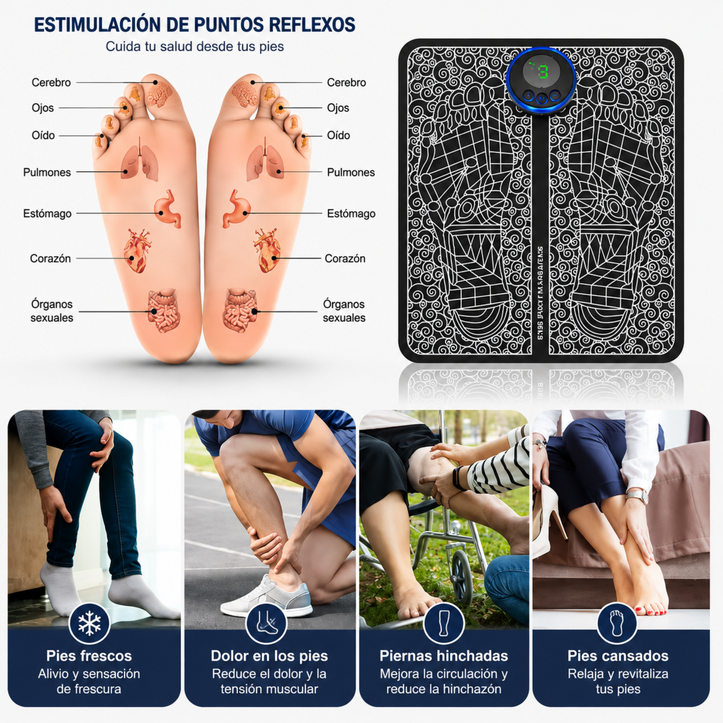 Tapete Masajeador de Pies EMS