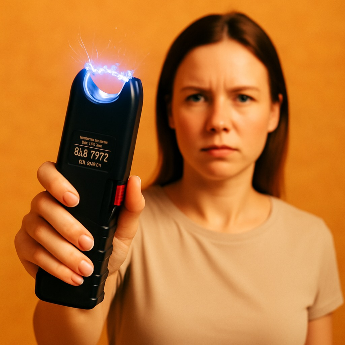 Taser con linterna integrada