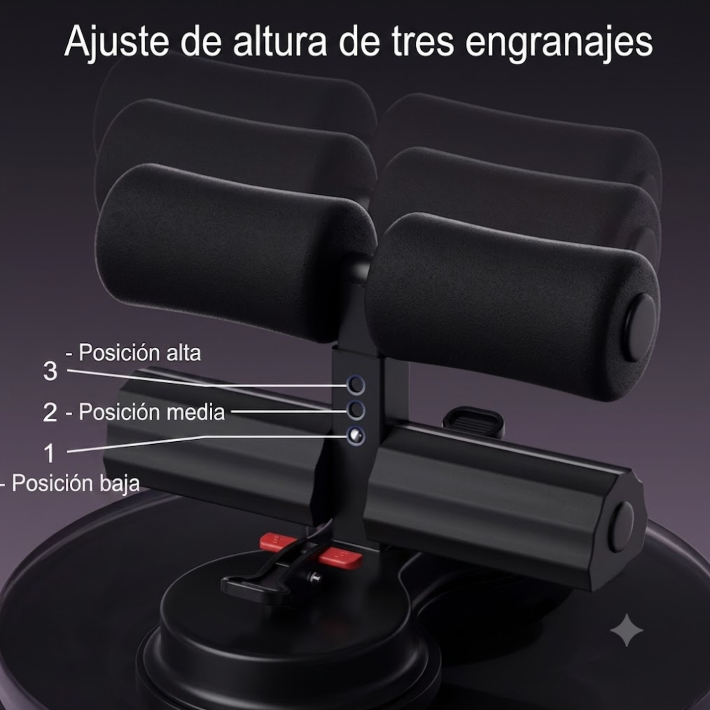 Barra de Abdominales con Succión y Ligas