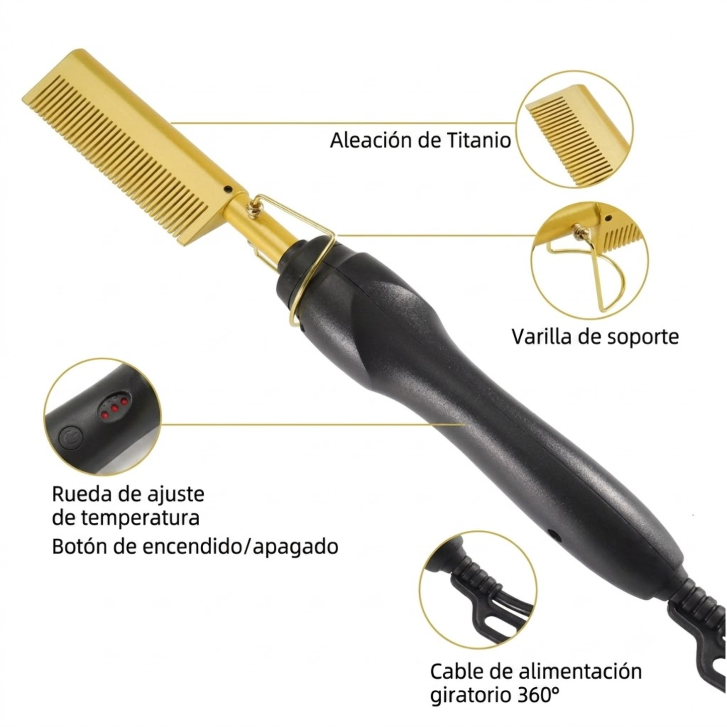 PEINE ELECTRICO CERAMICO