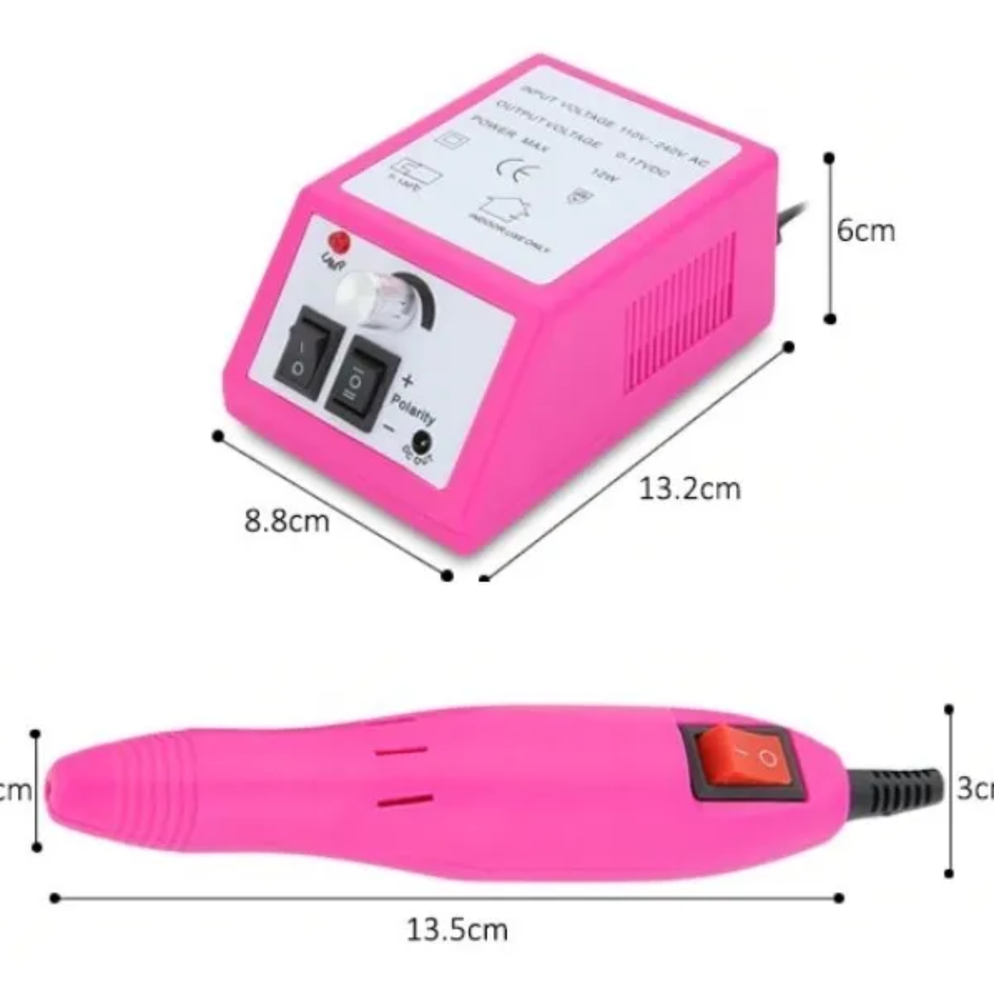 Drill de Uñas con Regulador de Voltaje
